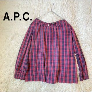 アーペーセー(A.P.C)のA.P.C.アーペーセー✨レイヤードブラウス プルオーバー  ピンクチェック(シャツ/ブラウス(長袖/七分))