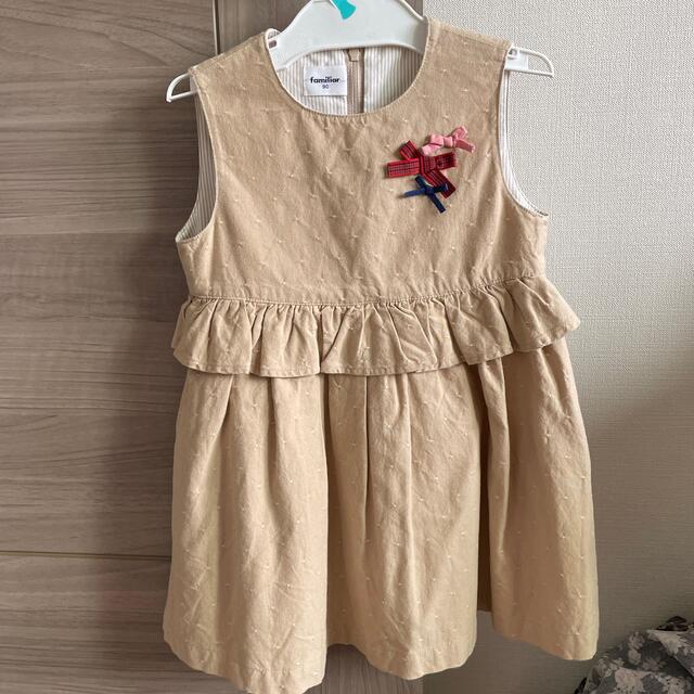 familiar(ファミリア)のファミリアワンピース キッズ/ベビー/マタニティのキッズ服女の子用(90cm~)(ワンピース)の商品写真