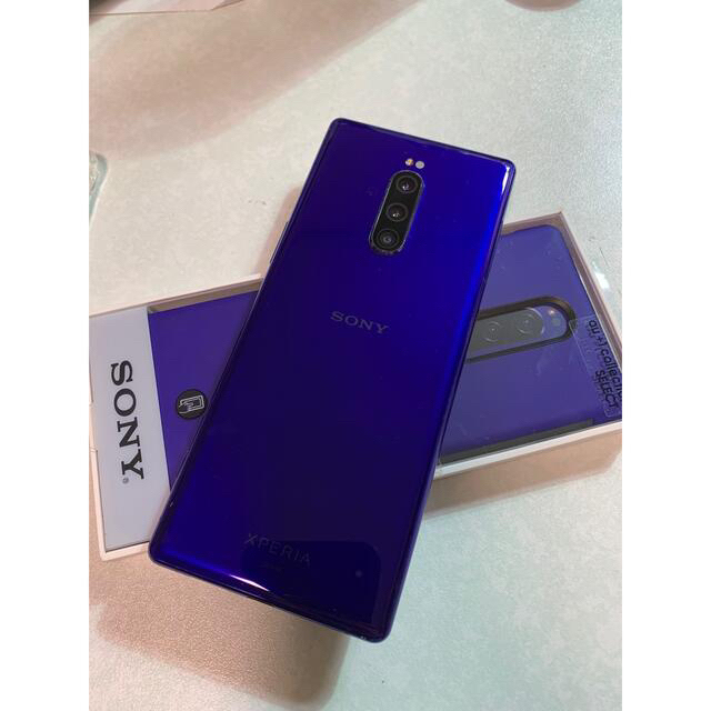 美品 Xperia 1 パープル 64 GB SOV40 au simフリー 1