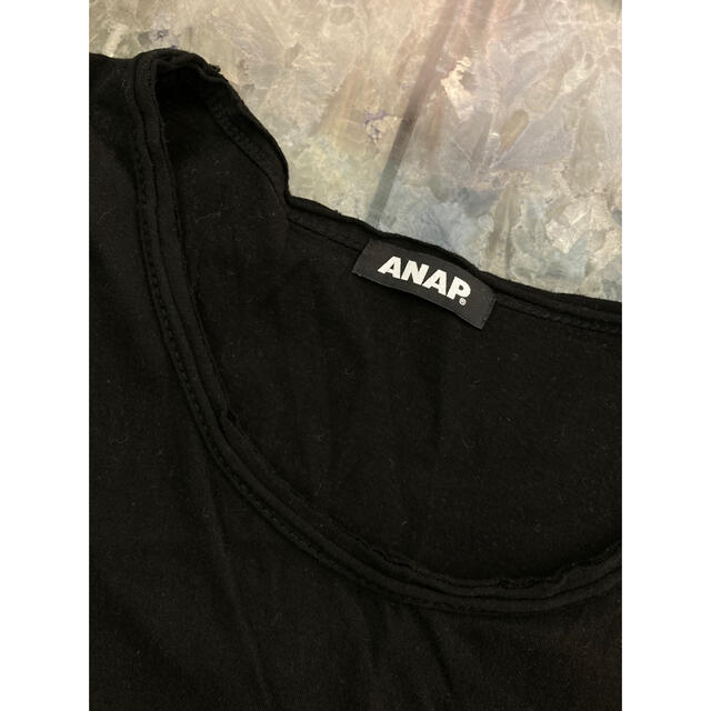 ANAP(アナップ)のANAP ノースリーブ ダメージタンク チュニック レディースのトップス(タンクトップ)の商品写真