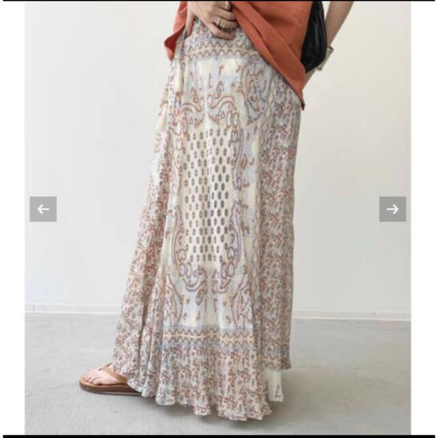 L'Appartement DEUXIEME CLASSE(アパルトモンドゥーズィエムクラス)の新品☆【BLUE BOHEME/ブルー ボヘム】Silk Long Skirt レディースのワンピース(ロングワンピース/マキシワンピース)の商品写真