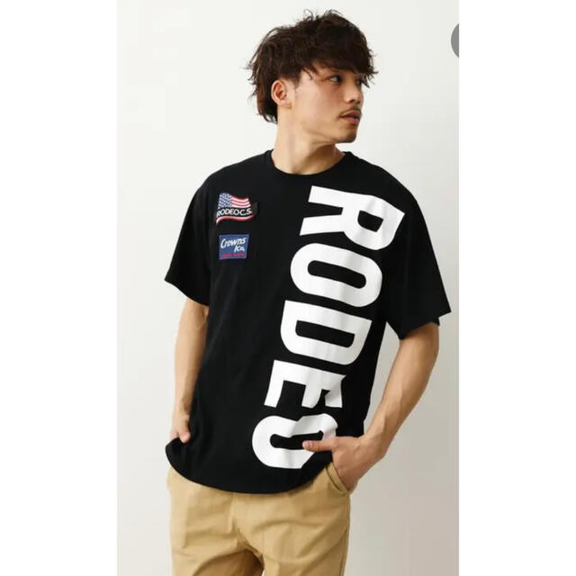 RODEO CROWNS WIDE BOWL(ロデオクラウンズワイドボウル)のロデオクラウンズ縦ビッグロゴTシャツ メンズのトップス(Tシャツ/カットソー(半袖/袖なし))の商品写真