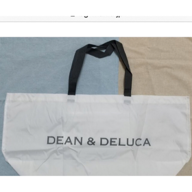 DEAN & DELUCA(ディーンアンドデルーカ)の未開封　DEAN&DELUCA エコバッグ　白 レディースのバッグ(エコバッグ)の商品写真