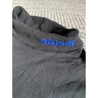 ステューシー(STUSSY)のstussy シンプル　タートルネック　ロゴ入り　Mサイズ(Tシャツ/カットソー(七分/長袖))