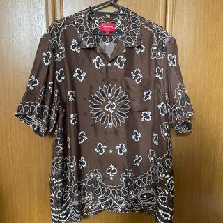 supreme  Bandana Silk S/S Shirt バンダナ　L