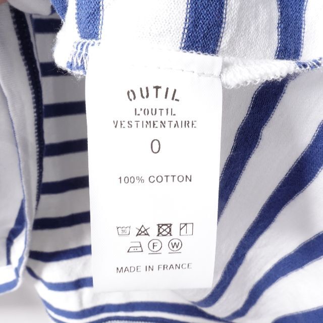 OUTIL ウティ　バスクシャツ　ホワイト/ネイビー メンズのトップス(シャツ)の商品写真
