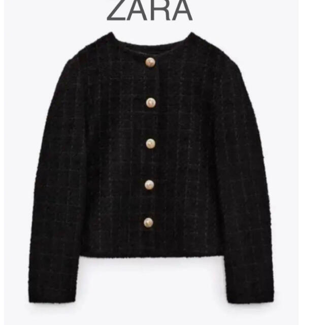 ZARA - 4月まで限定出品完売品新品タグ付きzaraツイードジャケットの ...