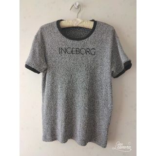 インゲボルグ(INGEBORG)のまー様　INGEBORG インゲボルグ パイル地 Tシャツ  半袖 グレー(Tシャツ/カットソー(半袖/袖なし))