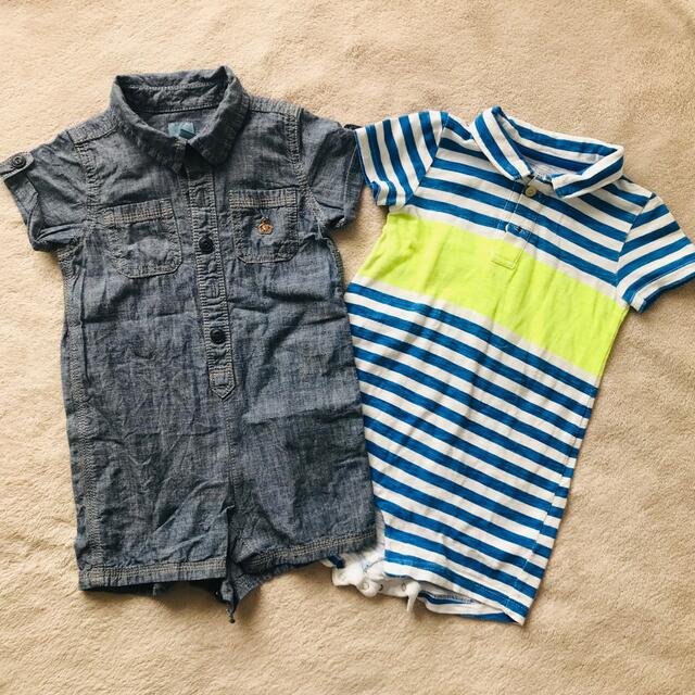 babyGAP(ベビーギャップ)のギャップ  カバーオール　2着セット　90㎝ キッズ/ベビー/マタニティのキッズ服男の子用(90cm~)(その他)の商品写真