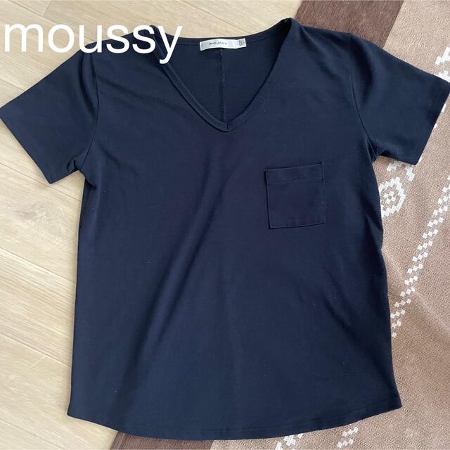moussy(マウジー)のmoussy Vネック Tシャツ レディースのトップス(Tシャツ(半袖/袖なし))の商品写真
