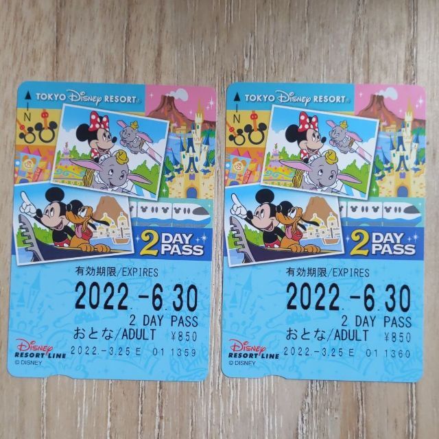 Disney 22 6 30有効期限 ディズニーリゾートライン 2dayフリーパスの通販 By Hitujisan1 S Shop ディズニー ならラクマ