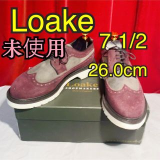 ローク(Loake)の【未使用】ローク ウイングチップ 別注 シューツリー 付(スニーカー)