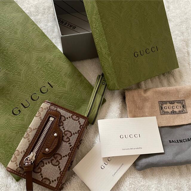 GUCCI BALENCIAGA 三つ折り財布 返品保証付 レディース | bca.edu.gr