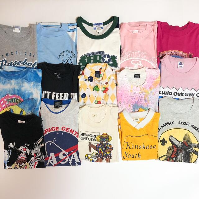 アメリカ古着 キッズ服 15着 まとめ売り トップス Tシャツ カットソー