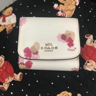 コーチ(COACH)のcoach 財布　花柄　三つ折り財布(財布)