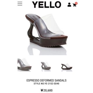 イエローブーツ(Yellow boots)のYELLO ESPRESSO DEFORMED SANDALS(サンダル)