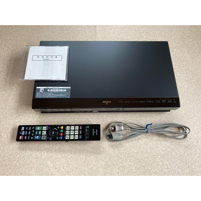 SHARP(シャープ)のAQUOSブルーレイレコーダー(500GB/W録画) スマホ/家電/カメラのテレビ/映像機器(ブルーレイレコーダー)の商品写真