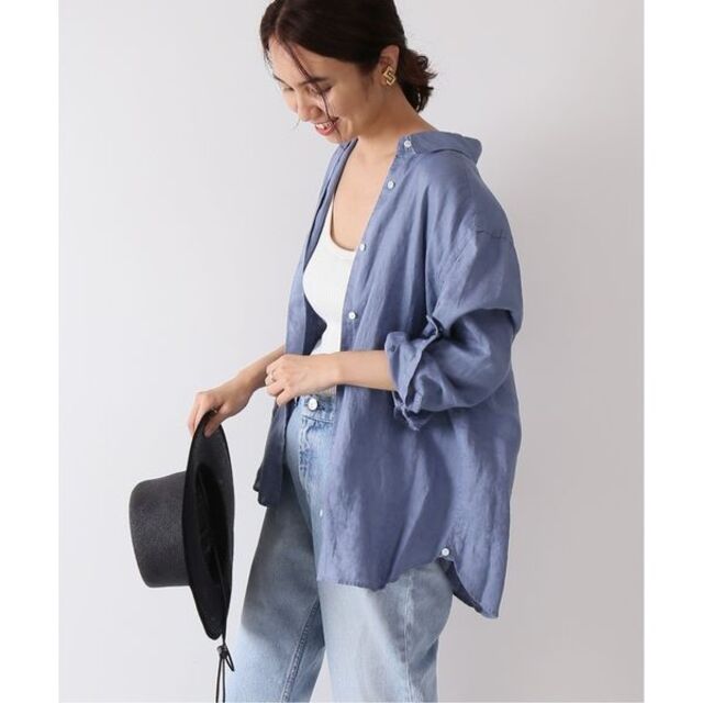 FRAMeWORK(フレームワーク)の💙FRAMeWORK/フレンチリネン*FRENCH LINEN 2WAY シャツ レディースのトップス(シャツ/ブラウス(長袖/七分))の商品写真