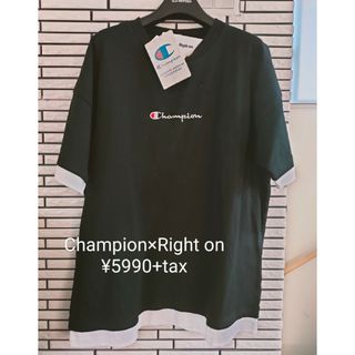 チャンピオン(Champion)の5990円新品チャンピオン　ライトオン半袖tシャツ　タグ付　プレゼントにも(Tシャツ/カットソー(半袖/袖なし))