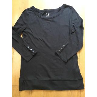 Gap ギャップ 黒ティシャツ  七分袖(カットソー(長袖/七分))