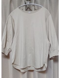 ユニクロ(UNIQLO)のユニクロ  マーセライズコットンシャーリングボリュームスリーブT  S(Tシャツ(長袖/七分))