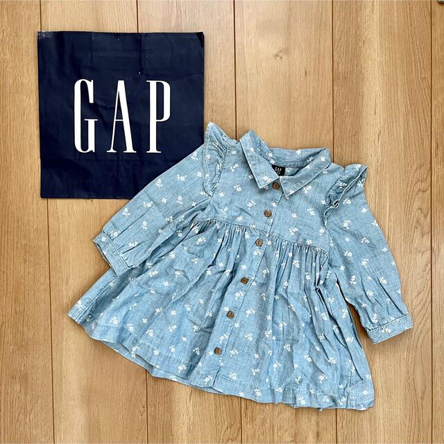 Baby GAP ギャップ ワンピース 花柄 春 秋 70サイズ - ワンピース