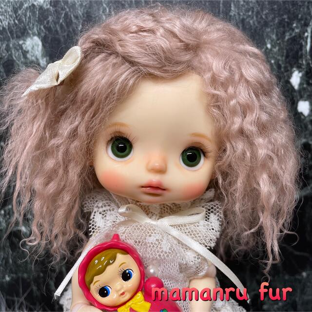 blythe _wm-740サーモンベージュ⭐️チベットウィッグ