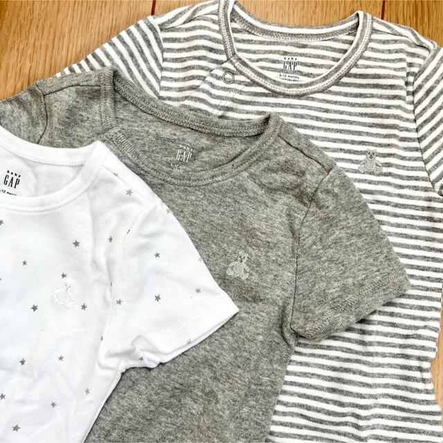 babyGAP(ベビーギャップ)の新品★baby gap半袖ロンパースセット70 男の子　女の子　前開き　スナップ キッズ/ベビー/マタニティのベビー服(~85cm)(ロンパース)の商品写真