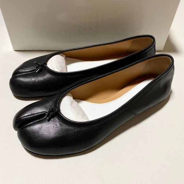 大割引 Maison Margiela☆レザーバレエシューズ 新品未使用!送料込み