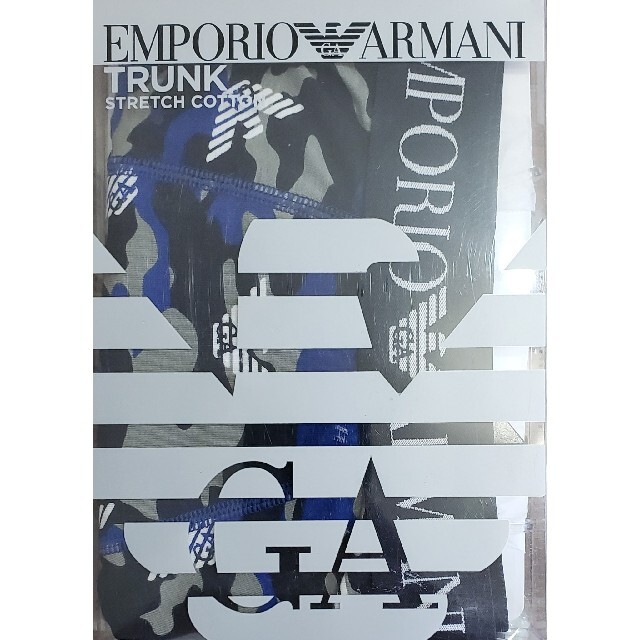 Emporio Armani(エンポリオアルマーニ)のエンポリオアルマーニ　新品　メンズ　ボクサーパンツ(カモフラ/ブルーS) メンズのアンダーウェア(ボクサーパンツ)の商品写真