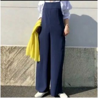 ユニクロ(UNIQLO)のユニクロ ドレープキャミソールサロペット Lsize(サロペット/オーバーオール)