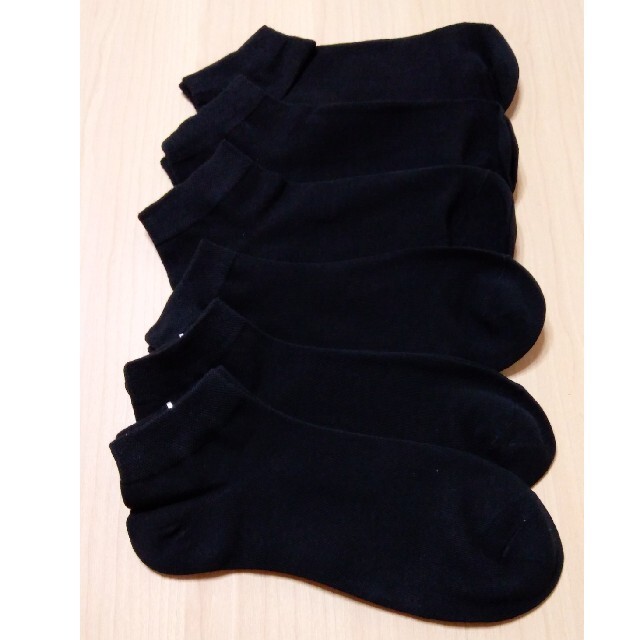 靴下　黒　6足セット レディースのレッグウェア(ソックス)の商品写真