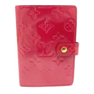 ルイヴィトン(LOUIS VUITTON)のルイヴィトン LOUIS VUITTON アジェンダPM R2101F ヴェルニ 手帳カバー モノグラムヴェルニ フランボワーズ ピンク(手帳)