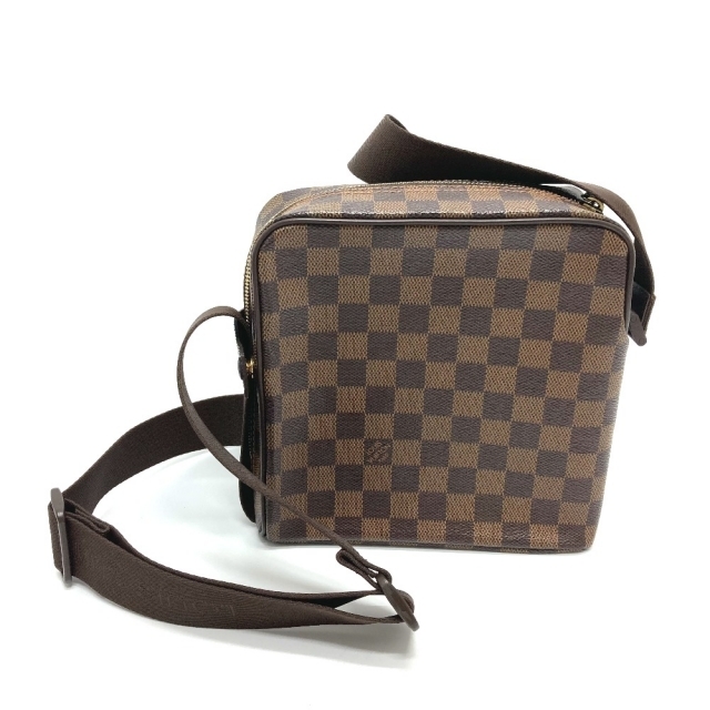 ルイヴィトン LOUIS VUITTON オラフPM N41442 ダミエ ポシェット ショルダーバッグ ダミエキャンバス エベヌ ブラウン