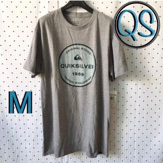 クイックシルバー(QUIKSILVER)のQSクイックシルバーUS限定オーバルプリントデザインTシャツ Ｍ(サーフィン)