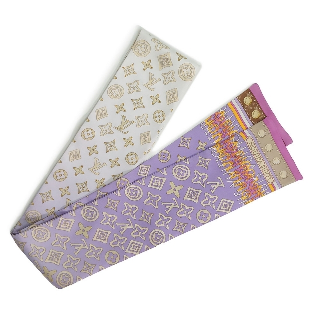 直送商品 LOUIS VUITTON - ルイ ヴィトン シルク バンドー モノグラム