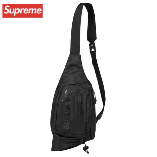 21SS Supreme Sling Bag Black 1