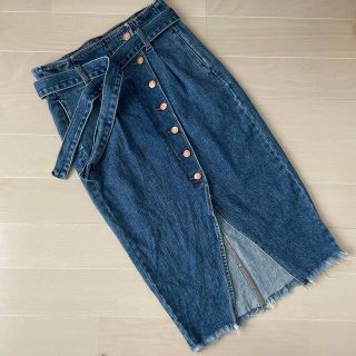 ザラ(ZARA)のタイトスカート　ラップスカート(ひざ丈スカート)