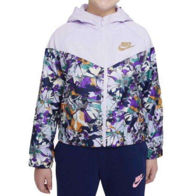 NIKE(ナイキ)のNIKEナイキ キッズ　スポーツウェア  ウィンドランナー ジャケット140 キッズ/ベビー/マタニティのキッズ服女の子用(90cm~)(ジャケット/上着)の商品写真