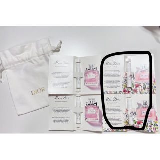 クリスチャンディオール(Christian Dior)の【新品】Dior ディオール 香水 サンプルセット 巾着ポーチ付き(香水(女性用))