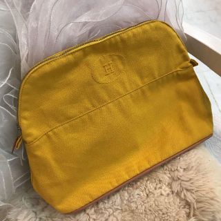 エルメス(Hermes)の★美品☆HERMES　ボリード　ポーチGM　ソレイユ　コットンキャンバス　ケース(ポーチ)