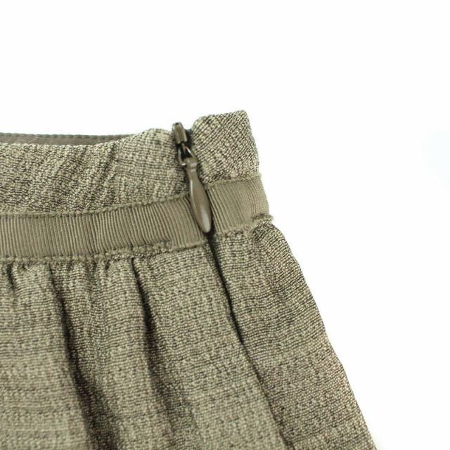 FOXEY(フォクシー)のフォクシー スカート ひざ丈 フレア リボン ウール 絹 38 S 茶 ブラウン レディースのスカート(ひざ丈スカート)の商品写真