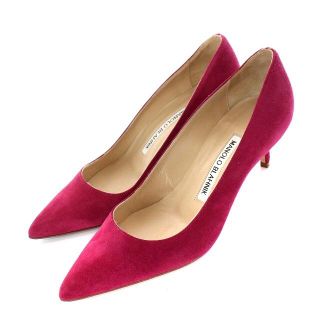 マノロブラニク(MANOLO BLAHNIK)のマノロブラニク BBパンプス スウェード ポインテッドトゥ ピンヒール 34(ハイヒール/パンプス)