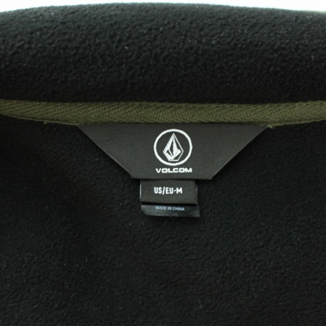 volcom(ボルコム)のボルコム ボアジャケット フリースジャケット モックネック ジップアップ M 黒 メンズのジャケット/アウター(ブルゾン)の商品写真