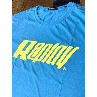 リプレイ(Replay)のREPLAY  新品未使用　XXXLサイズ  Tシャツ　半袖　水色　リプレイ(Tシャツ/カットソー(半袖/袖なし))