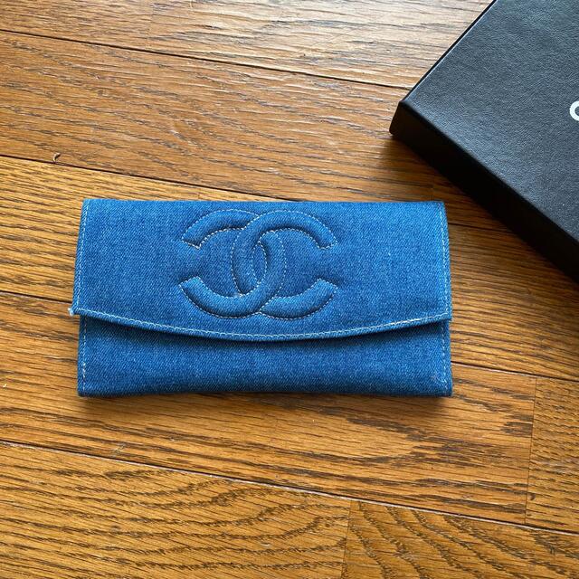 CHANEL デニム長財布