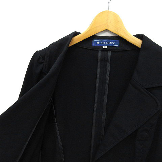 M'S GRACY(エムズグレイシー)のエムズグレイシー ジャケット コットン ストレッチ シェルボタン 黒 38 レディースのジャケット/アウター(その他)の商品写真