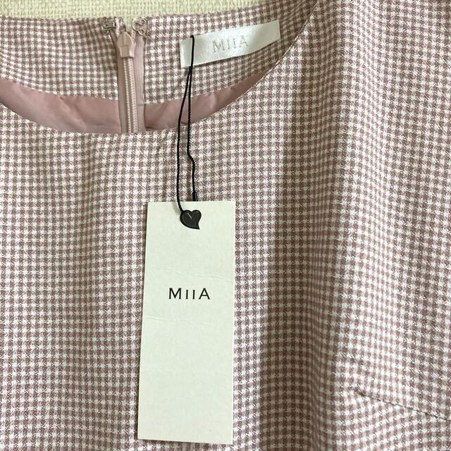 MIIA(ミーア)のMIIA チェック柄　ひざ丈ワンピース レディースのワンピース(ひざ丈ワンピース)の商品写真