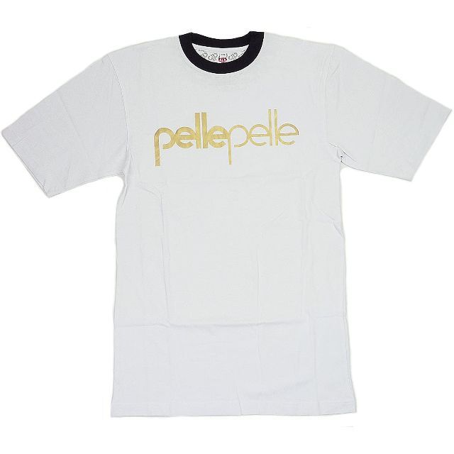 PELLE PELLE(ペレペレ)のPellePelle ペレペレ ゴールドプリント 半袖Tシャツ XS メンズのトップス(Tシャツ/カットソー(半袖/袖なし))の商品写真