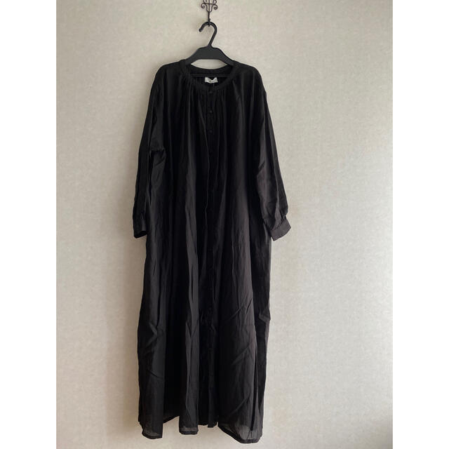 SOIL(ソイル)の新品 SOIL GATHER SMOCK MAXIDRESS ワンピース レディースのワンピース(ロングワンピース/マキシワンピース)の商品写真